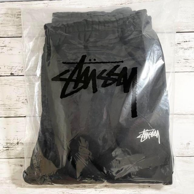 STUSSY(ステューシー)の【新品】stussy スウェット　パンツ　サイズXL ブラック メンズのパンツ(その他)の商品写真