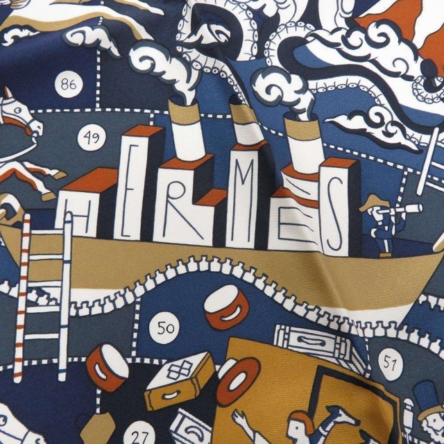 Hermes - エルメス スカーフ カレ70 エルメスの叙事詩 HERMES シルク