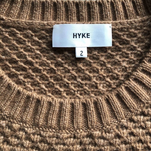 HYKE キャメルニット　セーター