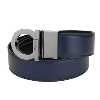 フェラガモ(Ferragamo)の新品 フェラガモ FERRAGAMO ベルト リバーシブルベルト ブラック 黒(ベルト)