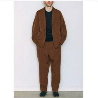 コモリ(COMOLI)のCOMOLI コモリ 18AW ウールギャバ 2タックパンツ(ワークパンツ/カーゴパンツ)