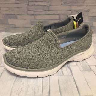 スケッチャーズ(SKECHERS)のスケッチャーズ　ウォーキングシューズ　ウィメンズスニーカー　スリッポン　グレー靴(スリッポン/モカシン)