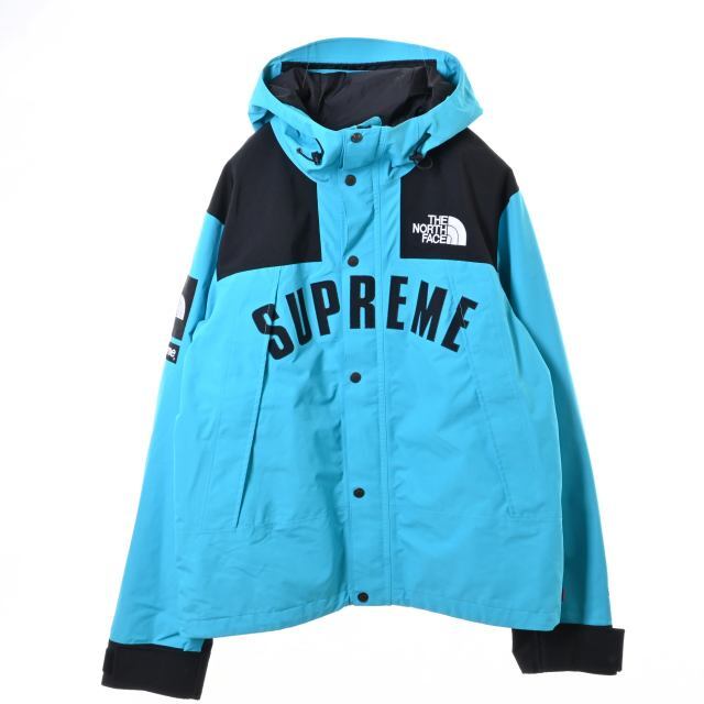 ブルーTHE NORTH FACE × SUPREME パーカ