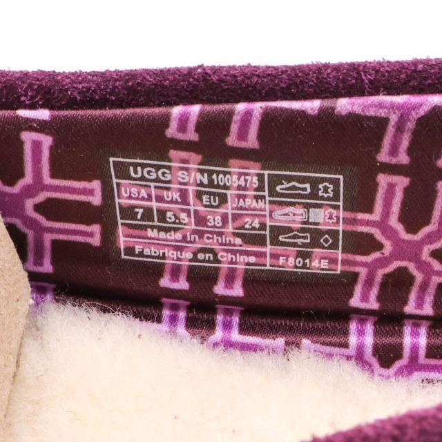 UGG(アグ)の《希少》UGG フラットシューズ 紫 タッセル モカシン 24cm レディースの靴/シューズ(スリッポン/モカシン)の商品写真
