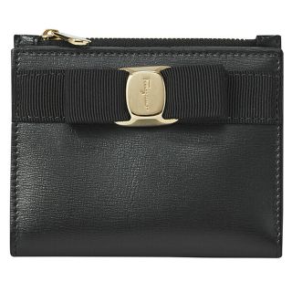 フェラガモ(Ferragamo)の新品 フェラガモ FERRAGAMO 2つ折り財布 COMPACT WALLET ブラック(財布)