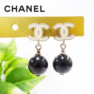 シャネル CHANEL ピアス ココマーク フェイクパール B11C刻印-