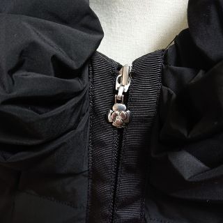 M'S GRACY - エムズグレイシー ダウン コート ブラック リボン フリル ...