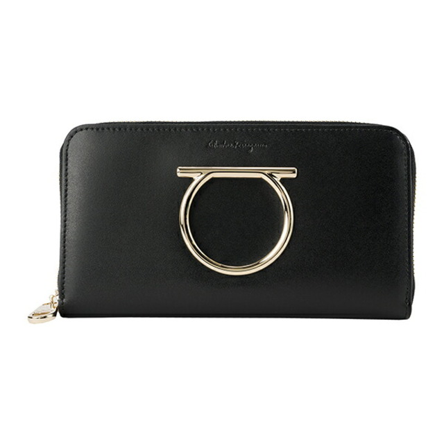 送料無料(沖縄は1000円) 新品 フェラガモ FERRAGAMO 長財布 ジップ