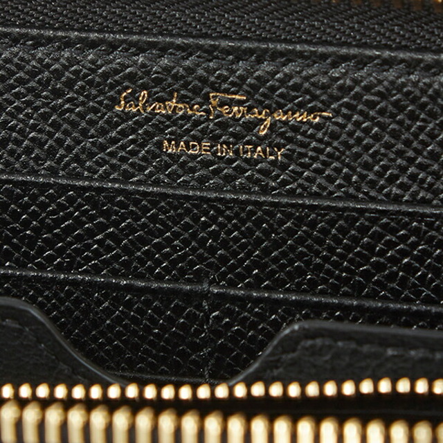 Ferragamo(フェラガモ)の新品 フェラガモ FERRAGAMO 長財布 ジップアラウンドウォレット ネロ レディースのファッション小物(財布)の商品写真