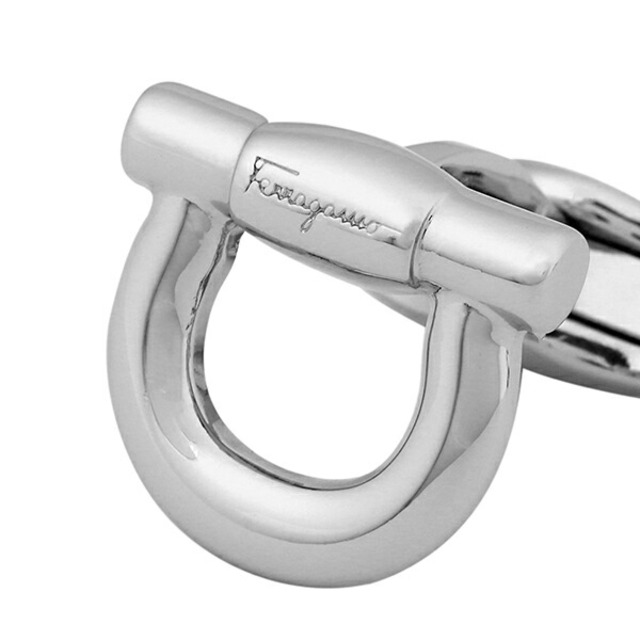 新品 フェラガモ FERRAGAMO カフスボタン カフリンクス シルバー 大人