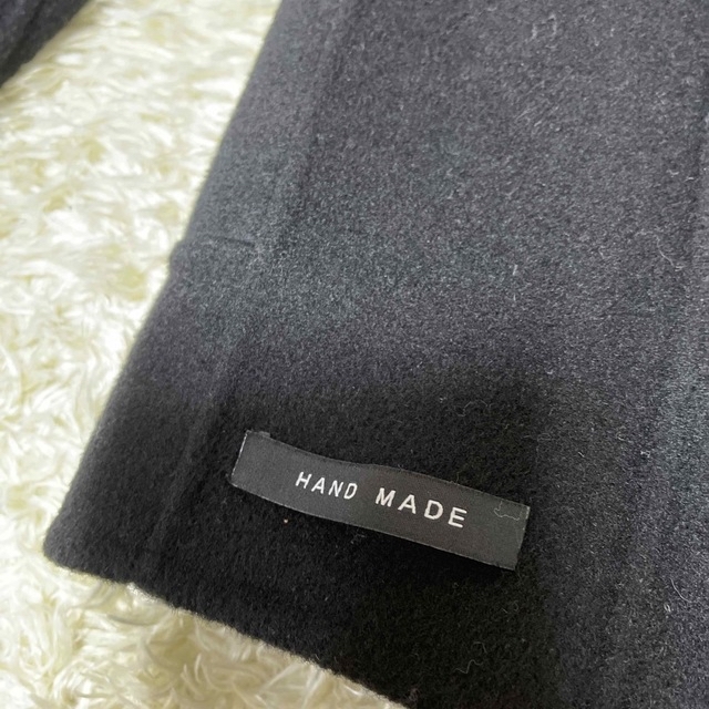 RANDEBOO(ランデブー)のRANDEBOO ♡Muffler docking wool coat ブラック レディースのジャケット/アウター(ロングコート)の商品写真