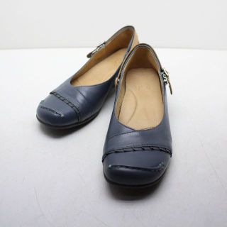 イング(ing)の美品 ing 本革ウェッジベルトパンプス 23/B93(ハイヒール/パンプス)