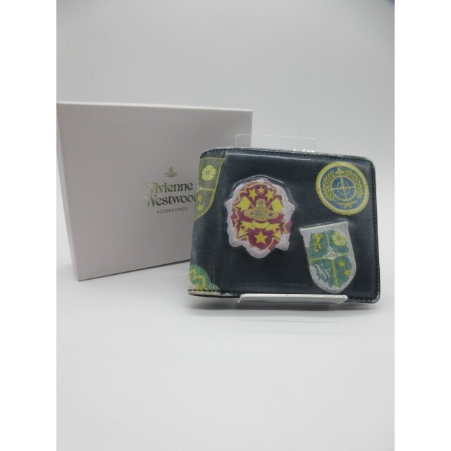 Vivienne Westwood(ヴィヴィアンウエストウッド)のヴィヴィアンウエストウッド 二つ折り財布 小銭入れあり グリーン メンズのファッション小物(折り財布)の商品写真