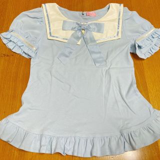 アンジェリックプリティー(Angelic Pretty)のステラカットソー　サックス(カットソー(半袖/袖なし))