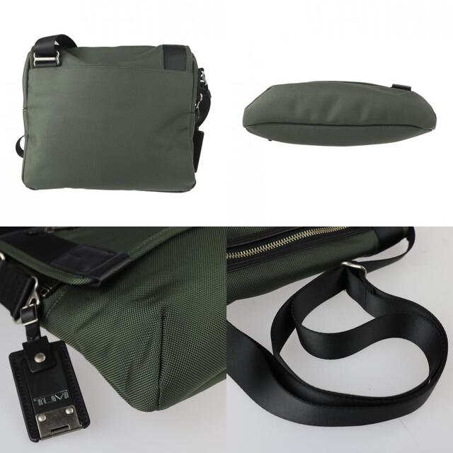 TUMI トゥミ  Beale Mini Messenger bag ショルダーバッグ 22371SPH   バリスティックナイロン レザー グリーン系 ブラック シルバー金具 クロスボディ メッセンジャーバッグ 【本物保証】 2