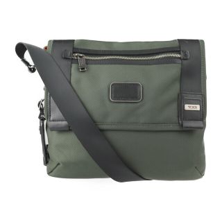 トゥミ(TUMI)のTUMI トゥミ  Beale Mini Messenger bag ショルダーバッグ 22371SPH   バリスティックナイロン レザー グリーン系 ブラック シルバー金具 クロスボディ メッセンジャーバッグ 【本物保証】(ショルダーバッグ)