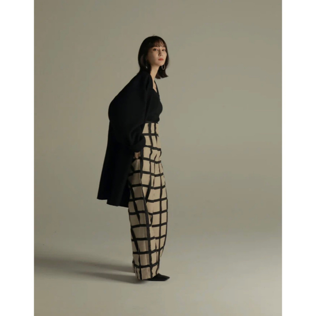 louren geometric jacquard widepants レディースのパンツ(カジュアルパンツ)の商品写真