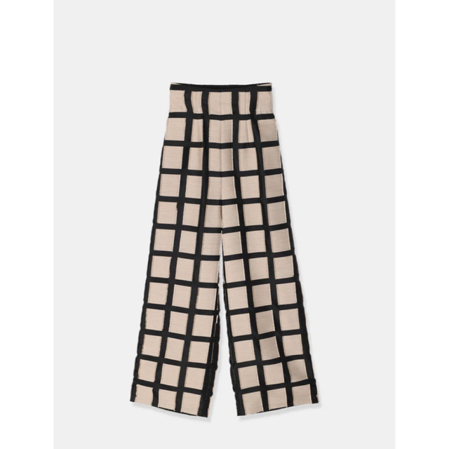 louren geometric jacquard widepants レディースのパンツ(カジュアルパンツ)の商品写真