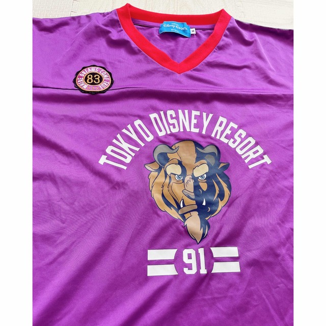 Disney(ディズニー)のディズニーリゾート 美女と野獣 Tシャツ🌹🏰 レディースのトップス(Tシャツ(半袖/袖なし))の商品写真