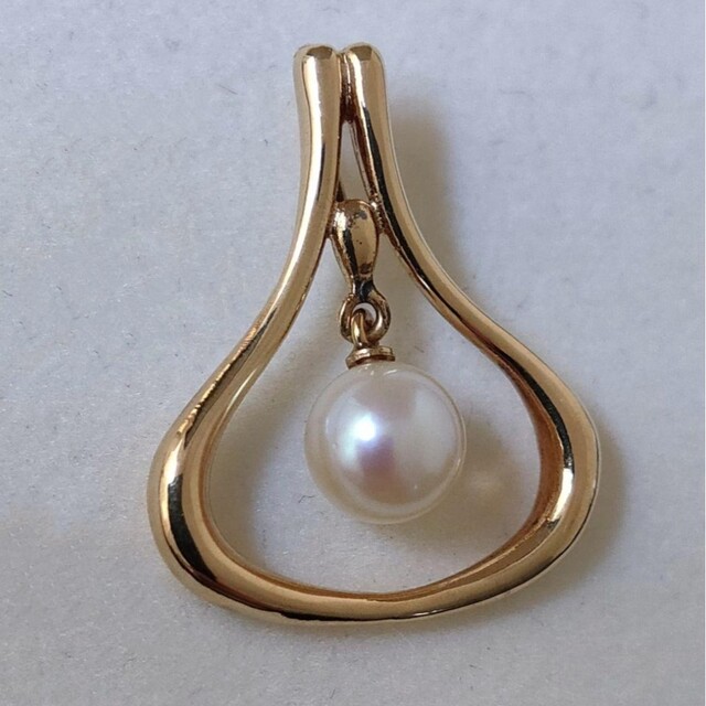 MIKIMOTO(ミキモト)のミキモト パール アコヤ真珠 ペンダントトップ K14YG 6.0mm 2.8g レディースのアクセサリー(チャーム)の商品写真