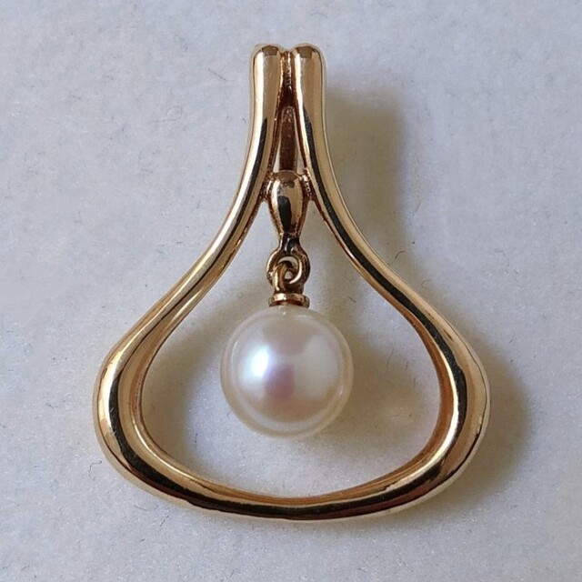 MIKIMOTO(ミキモト)のミキモト パール アコヤ真珠 ペンダントトップ K14YG 6.0mm 2.8g レディースのアクセサリー(チャーム)の商品写真