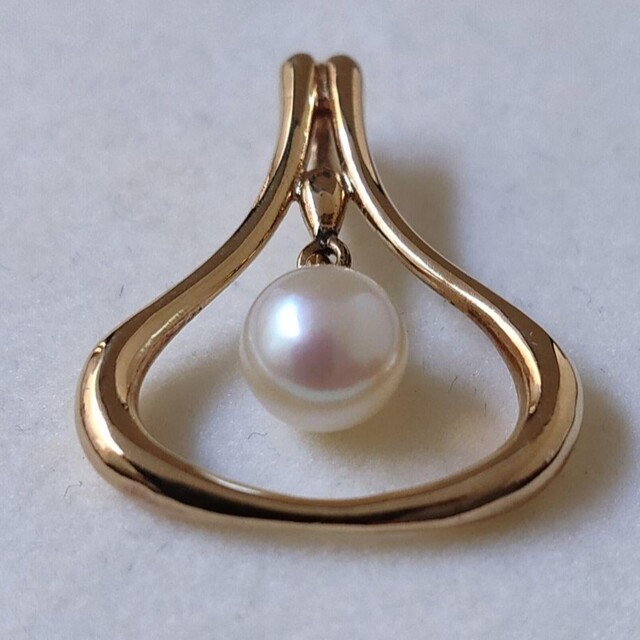 MIKIMOTO(ミキモト)のミキモト パール アコヤ真珠 ペンダントトップ K14YG 6.0mm 2.8g レディースのアクセサリー(チャーム)の商品写真