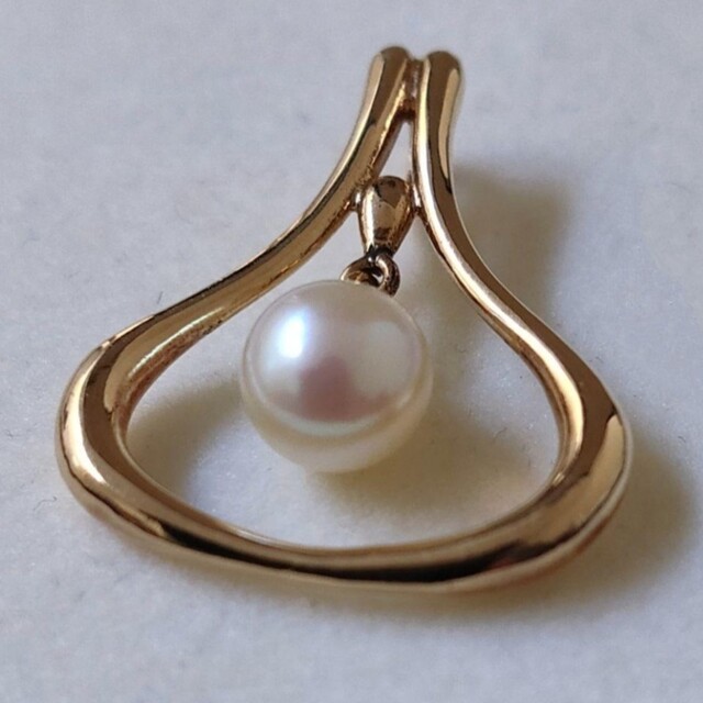 MIKIMOTO(ミキモト)のミキモト パール アコヤ真珠 ペンダントトップ K14YG 6.0mm 2.8g レディースのアクセサリー(チャーム)の商品写真