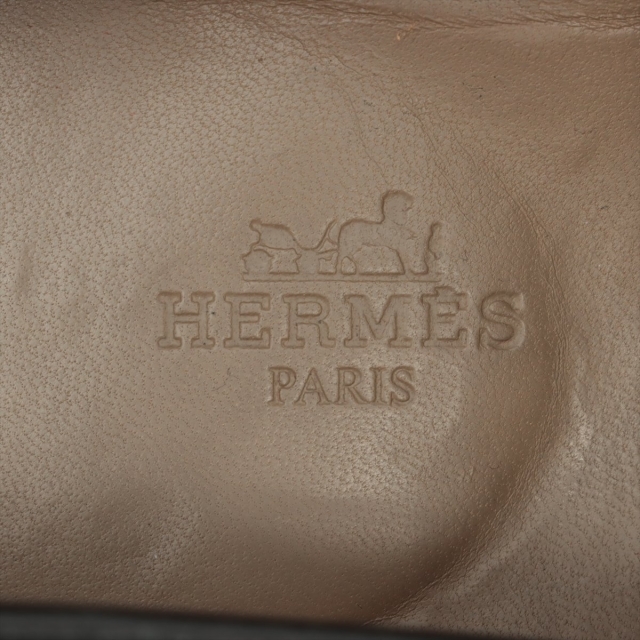 Hermes(エルメス)のエルメス  レザー 40 1/2 ブラック メンズ ローファー メンズの靴/シューズ(その他)の商品写真