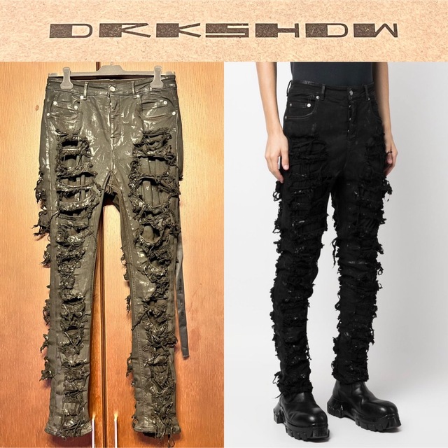 オシャレ【試着程度】Rick Owens DRKSHDW デトロイトカット デニムパンツ