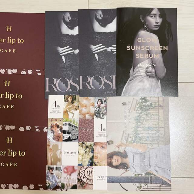 Her lip to(ハーリップトゥ)のherlipto ハーリップトゥ　 コースター　カード エンタメ/ホビーのアニメグッズ(カード)の商品写真