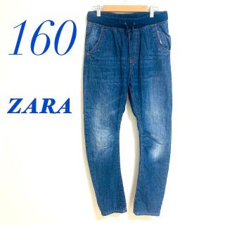 ザラ(ZARA)のZARAザラ デニムパンツ ウエストゴム カーブパンツ(パンツ/スパッツ)