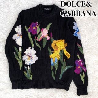 希少『DOLCE&GABBANA』ボタニカル フラワー ニット セーター高級(ニット/セーター)