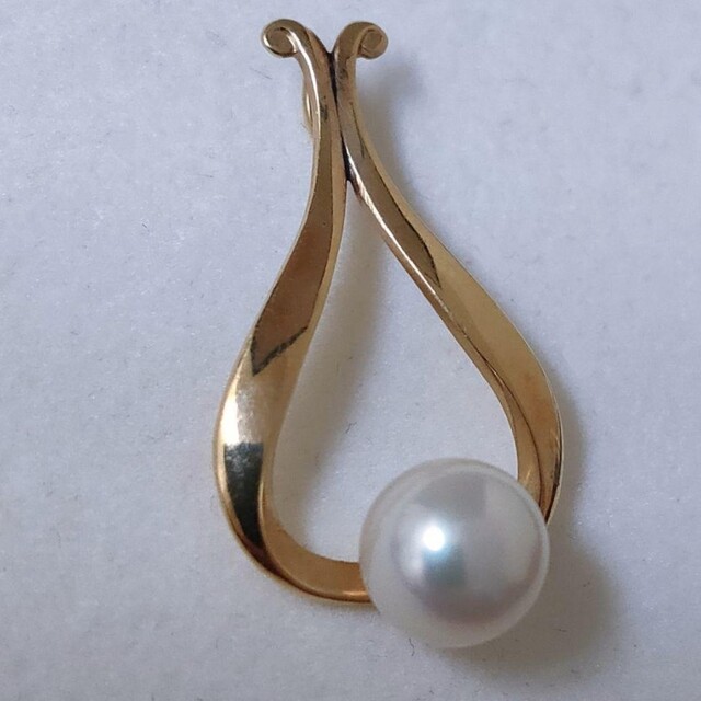 MIKIMOTO - ミキモト パール アコヤ真珠 ペンダントトップ K14YG 7.5mm ...