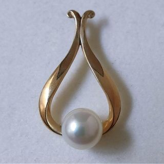 ミキモト(MIKIMOTO)のミキモト パール アコヤ真珠 ペンダントトップ K14YG 7.5mm 2.0g(チャーム)