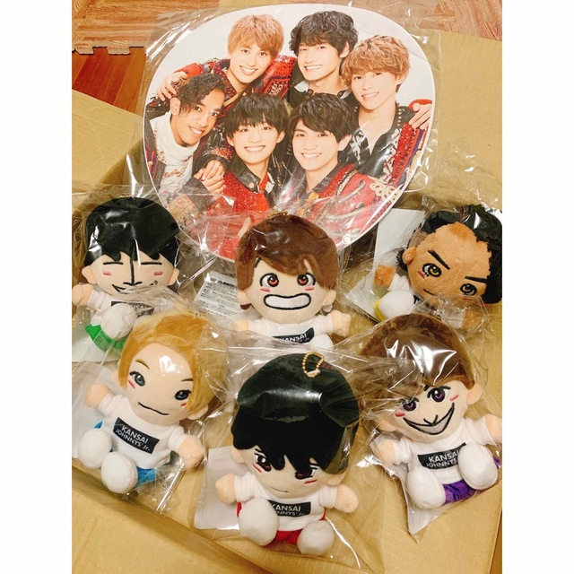 ジャニーズJr.(ジャニーズジュニア)のちびぬい　うちわ　Aぇ！group あけおめコン　関ジュ エンタメ/ホビーのタレントグッズ(アイドルグッズ)の商品写真