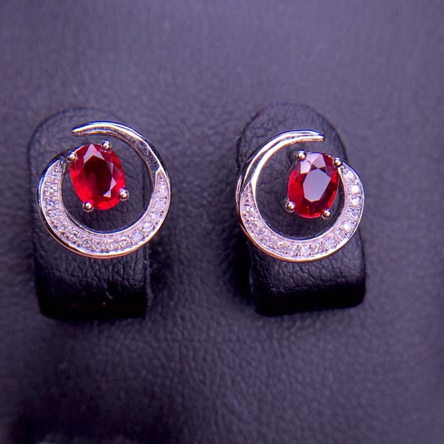12月スーパーSALE 15%OFF】 ダイヤ ルビー 天然 ピアス0.49ct ¥ k18