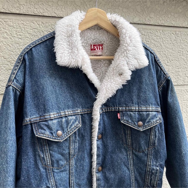 Levi's(リーバイス)の80s USA製 Levi's ボアデニムジャケット ジージャン vintage メンズのジャケット/アウター(Gジャン/デニムジャケット)の商品写真