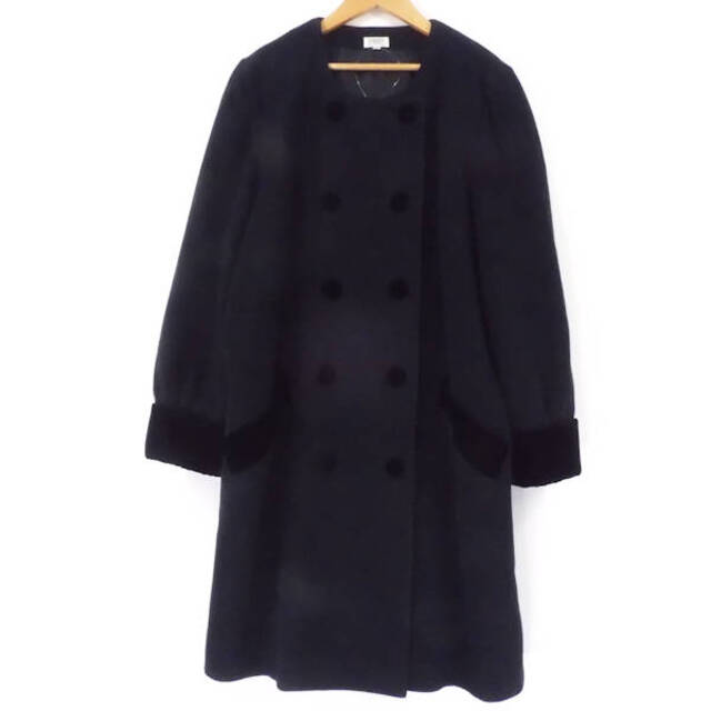 ☆美品☆サルヴァトーレ・フェラガモ ニット コート ロング 黒 S ☆美品☆サルヴァトーレ・フェラガモ ニット コート ロング 黒 S
