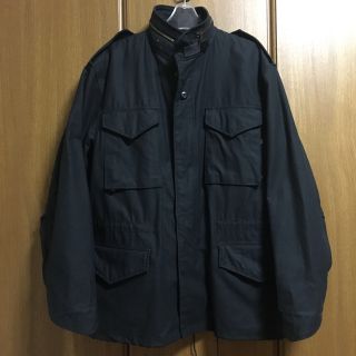 アルファインダストリーズ(ALPHA INDUSTRIES)のALPHA アルファM-65フィールドジャケット M-REGULAR ブラック(ミリタリージャケット)