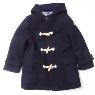 プチバトー(PETIT BATEAU)のPetit Bateau プチバトー ダッフルコート ネイビー系 3ans/95cm ダークネイビー　キッズ AU989A11(コート)