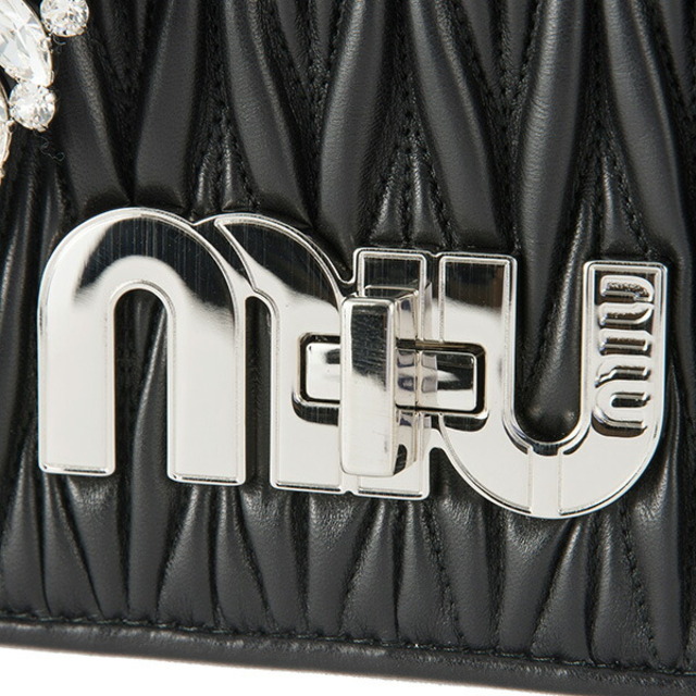 miumiu(ミュウミュウ)の新品 ミュウミュウ MIU MIU ショルダーバッグ マテラッセ ネロ レディースのバッグ(ショルダーバッグ)の商品写真
