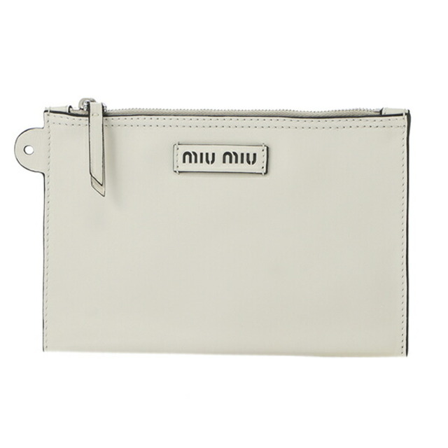 miumiu(ミュウミュウ)の新品 ミュウミュウ MIU MIU トートバッグ グレースラックス ホワイト 白 レディースのバッグ(トートバッグ)の商品写真