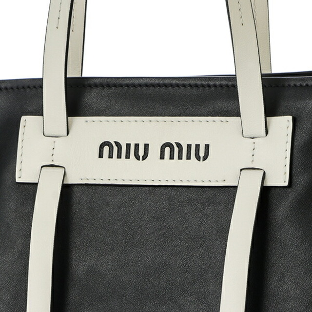 miumiu(ミュウミュウ)の新品 ミュウミュウ MIU MIU トートバッグ グレースラックス ブラック 黒 レディースのバッグ(トートバッグ)の商品写真