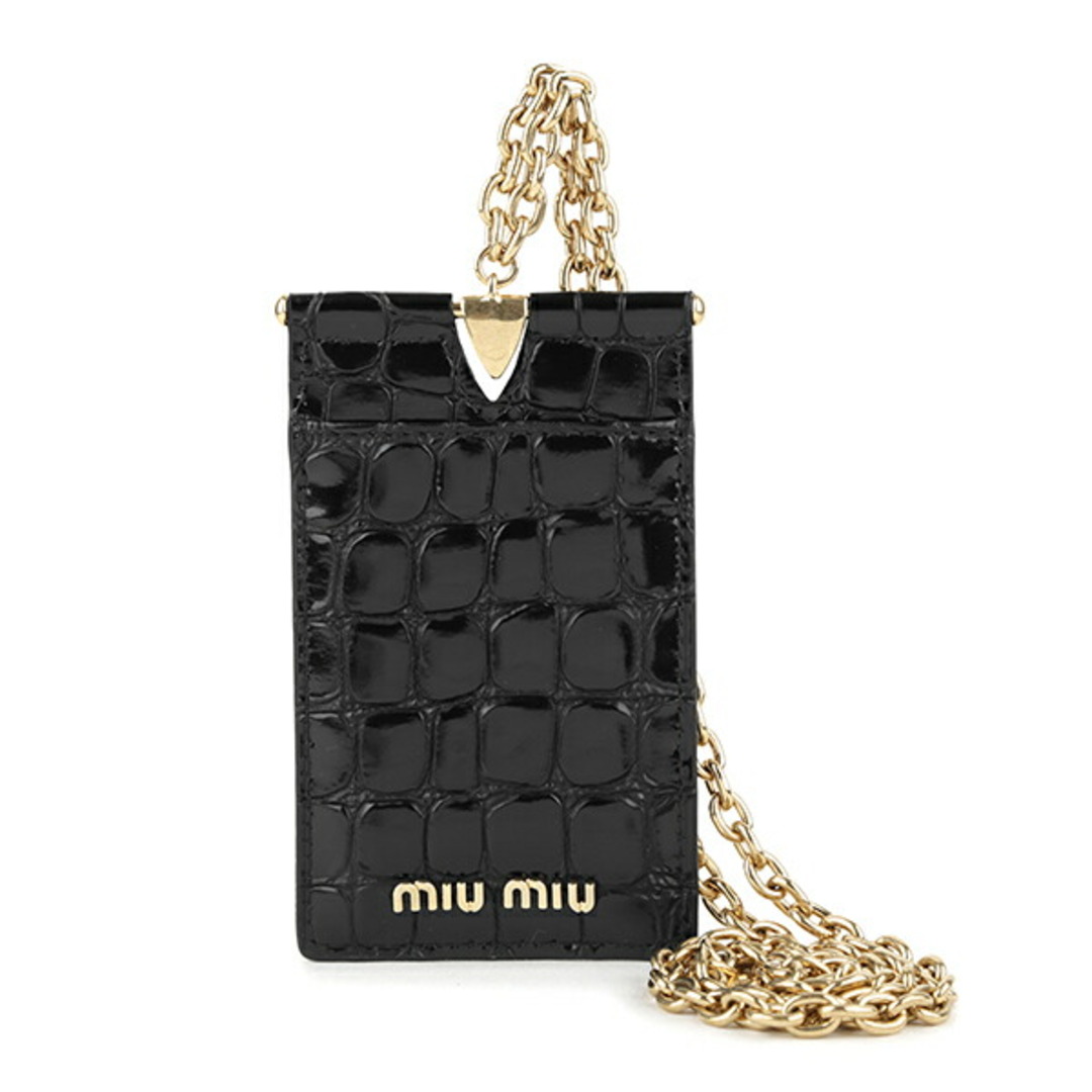 miumiu - 新品 ミュウミュウ MIU MIU パスケース(定期入れ) クロコ