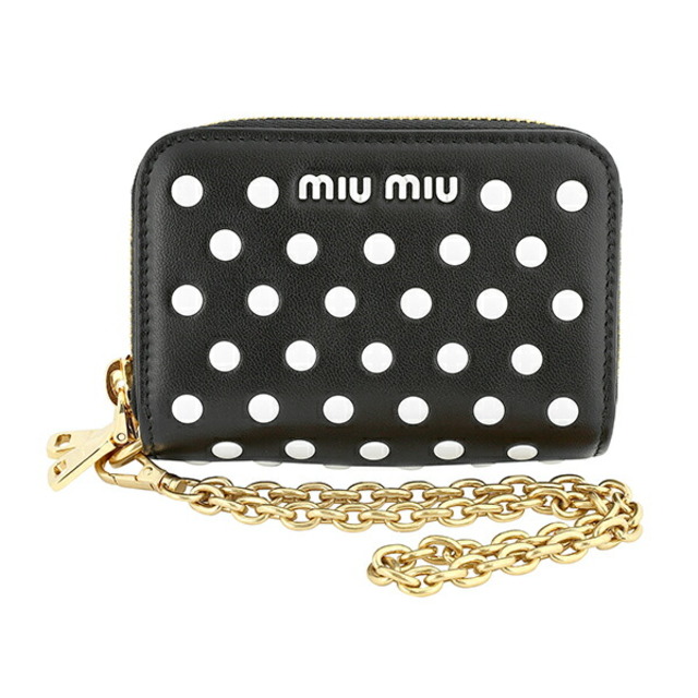 miumiu - 新品 ミュウミュウ MIU MIU カードケース ドットスタッズ ...