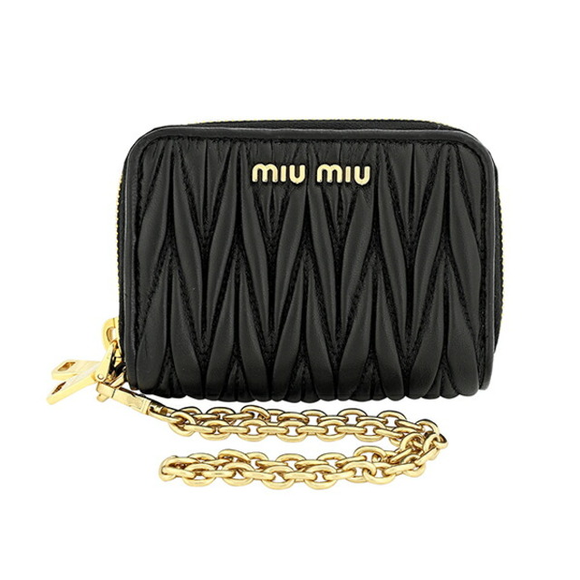 新品 ミュウミュウ MIU MIU カードケース マテラッセ ナッパレザー