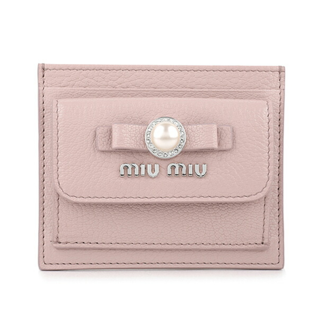 miumiu - 新品 ミュウミュウ MIU MIU カードケース マドラスパール ...