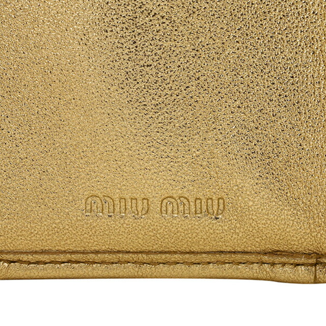miumiu - 新品 ミュウミュウ MIU MIU 3つ折り財布 マテラッセ ナッパ