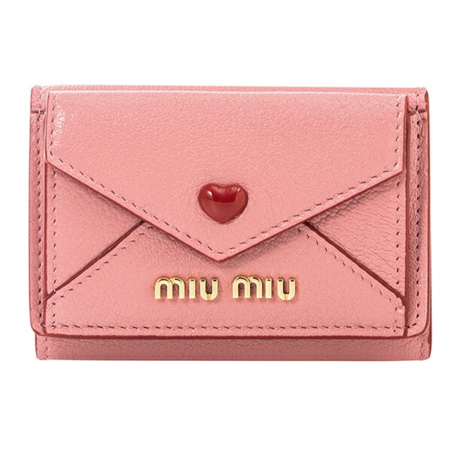 miumiu - 新品 ミュウミュウ MIU MIU 3つ折り財布 マドラス ラブ