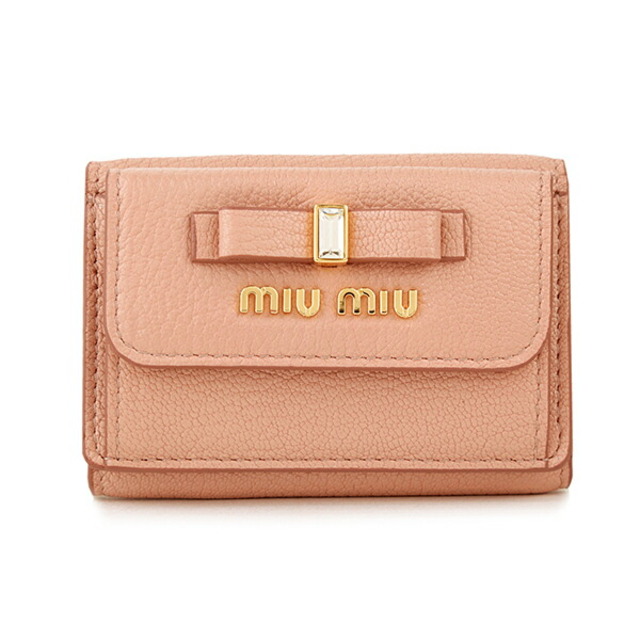 miumiu - 新品 ミュウミュウ MIU MIU 3つ折り財布 マドラスフィオッコ